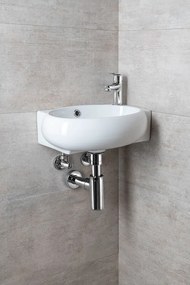 Lavabo bianco in ceramica 43x28,5 cm Ribera – Sapho