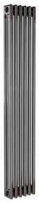 Radiatore acqua calda Comby in acciaio 3 colonne, 6 elementi, interasse 1735 mm, grigio