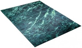 Tappeto moderno verde con motivo a marmo Larghezza: 120 cm | Lunghezza: 170 cm
