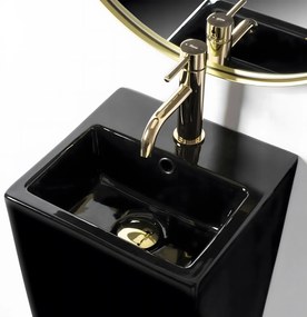 Lavabo monolitico Rea Kamila Black
