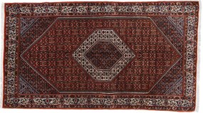 Bidjar Tappeto persiano 140x250 Beige (Iran) Annodato A Mano