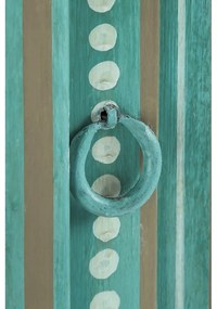 Armadietto verde in mango massiccio 87x152x38 cm Prem – Støraa