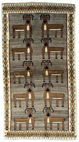 Gabbeh Tappeto persiano 100x180 Nero (Iran) Annodato A Mano