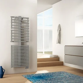 Termoarredo elettrico a fluido GET UP 500 W  grigio perla L 55 x H 107.6 x P 7.7 cm