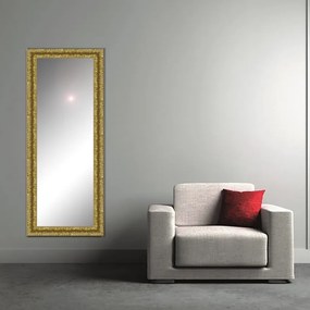Specchio Camelia rettangolare oro 125 x 40 cm