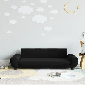 Divano Per Bambini Nero 100x54x33 Cm İn Velluto /