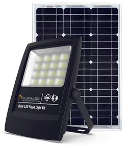 Faro Solare Led Potente Professionale 2480 Lumen con Illuminazione Programmabile