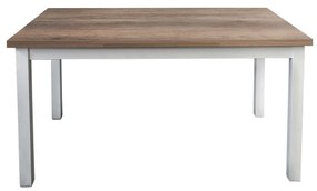 BLAKE - tavolo da pranzo moderno allungabile in acciaio e legno da 130