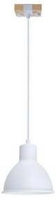 Lampadario a sospensione con filo 1xE27/40W/230V bianco