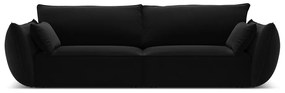 Divano nero con rivestimento in velluto 208 cm Vanda – Mazzini Sofas