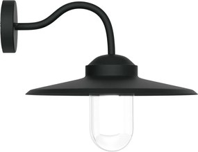 Applique Nera E27 IP54 per Esterni - Serie AURA