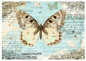 Fotomurale Cartolina con farfalla