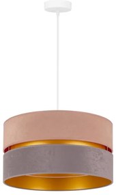 Duolla - Lampadario a sospensione con filo DUO 1xE27/15W/230V diametro 40 cm beige-grigio