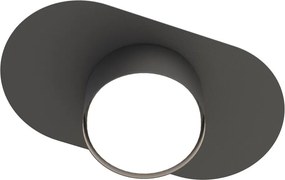 Lampada da soffitto in acciaio STILO 1 GX53 nera da interno