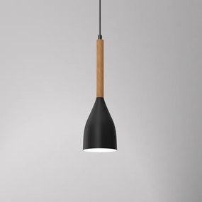 Lampadario su filo MUZA NEW 1xE27/60W/230V nero