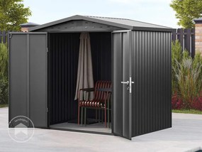 PRIMEYARD Casetta da giardino 210 x 150 cm, antracite - (GFPV00978)