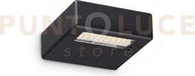 Tab applique a parete in allumnio led 3000k 24w  3050 lm nero