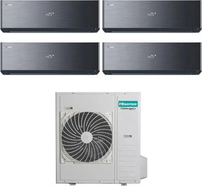 Condizionatore Hisense Quadri Split Inverter ENERGY PRO X BLACK 12+12+12+12 con 5AMW105U4RQC R-32 Wi-Fi Integrato