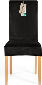 Coprisedia nero con rivestimento elastico per sedie 48 cm Sento – Restilo