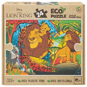 Puzzle per Bambini The Lion King Double-face 24 Pezzi 70 x 1,5 x 50 cm (12 Unità)