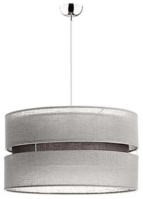 Duolla - Lampadario a sospensione con filo DUO 1xE27/15W/230V diametro 40 cm grigio