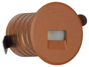 Faretto LED Corten 1W IP67 Professional LED OSRAM - per Gradini Colore  Bianco Caldo 2.700K