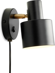 Halo Design 746880 - Faretto da parete VOGUE 1xE27/40W/230V nero/ottone