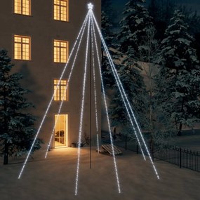 Luci Albero di Natale Interni Esterni con LED Multicolori e Bianco Freddo, Bianco Freddo / 800 LED / 5 m