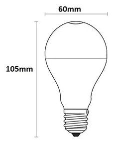 Lampada LED 2W filamento Ambrata E27 210lm Colore Bianco Caldo 2.400K