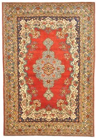Ghom Tappeto 140x200 Rosso (Iran) Annodato A Mano