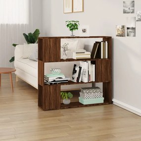 Libreria/divisorio rovere marrone 100x24x94 cm