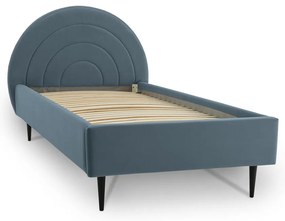 Letto blu per bambini con contenitore 120x200 cm Rainbow - Scandic