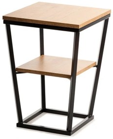 Tavolino EXPAND 57x40 cm nero/marrone