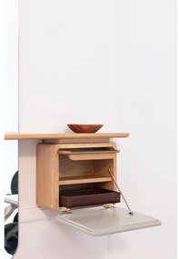 Set da ingresso in rovere con decorazioni in bianco e naturale One More Look - UMAGE