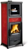 la nordica stufa a legna rossella plus forno evo col. liberty bordeaux vit49547