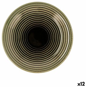 Piatto da Dolce Quid Espiral Ceramica Multicolore (20 cm) (12 Unità)