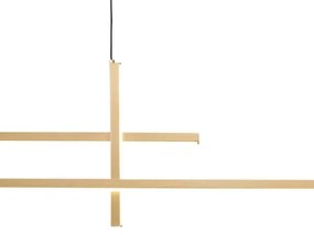 Zuma Line 22008P-BK/GD - Lampadario LED a sospensione con filo EDGE LED/42W/230V 3000/4000/6000K