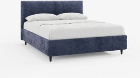 ONYX letto imbottito con vano contenitore e testiera verticale in tessuto certificato Oeko-Tex®