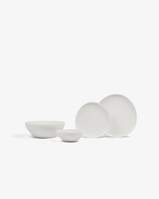 Kave Home - Ciotola grande rotonda in porcellana bianca Pahi