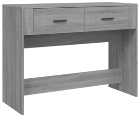 Tavolo consolle grigio sonoma 100x39x75 cm in legno multistrato
