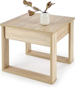Tavolino da caffè quadrato Nea rovere sonoma – 60×60 cm