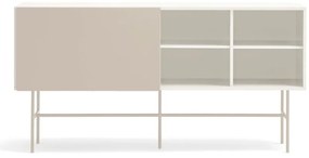 Cassettiera bassa beige/crema con ante scorrevoli 180x91 cm Nube - Teulat