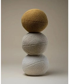 Cuscino per divano da bambini marrone chiaro con rivestimento in bouclé Ball – Wigiwama