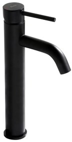 REA-B4103 - Miscelatore per lavabo LUNGO 28 cm nero