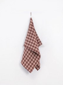 Strofinaccio in lino Chocolate Gingham