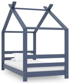 Giroletto per Bambini Grigio in Massello di Pino 70x140 cm