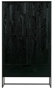 Mobile in frassino nero 85x149 cm Silas - WOOOD