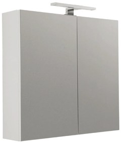 Specchio Contenitore 60x60 Un'Anta Con Illuminazione Led Savini "Specchiere"