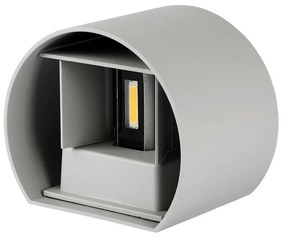 Lampada LED da Muro Doppio Fascio Regolabile 6W IP65 Grigio