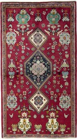 Shiraz Tappeto 210x120 Rosso (Iran) Annodato A Mano